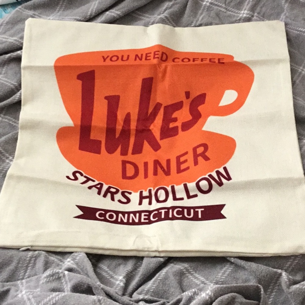 Gilmore Girls pillow case cover Luke’s diner new